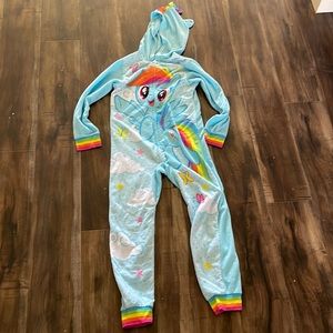 Rainbow Dash Girls Onesie Pajama